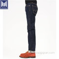 Låg MOQ Custom Raw Selvedge Denim Men jeans